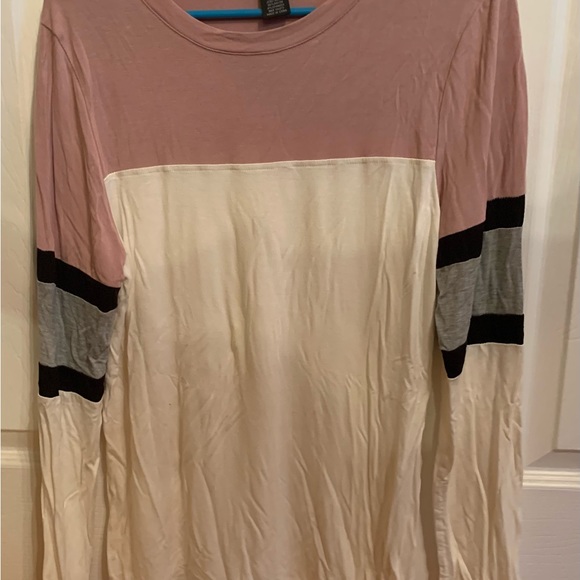 Miss Chievious women's Beige, Pink, Gray long sleeve Super Soft Shirt ~ L - Picture 1 of 3